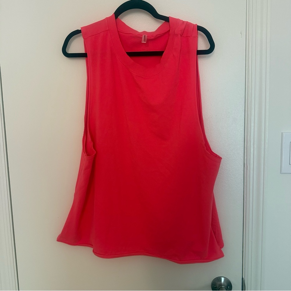 FREE PEOPLE MOVEMENT MUSCLE TANK, NWOT, HOT PINK, SZ L